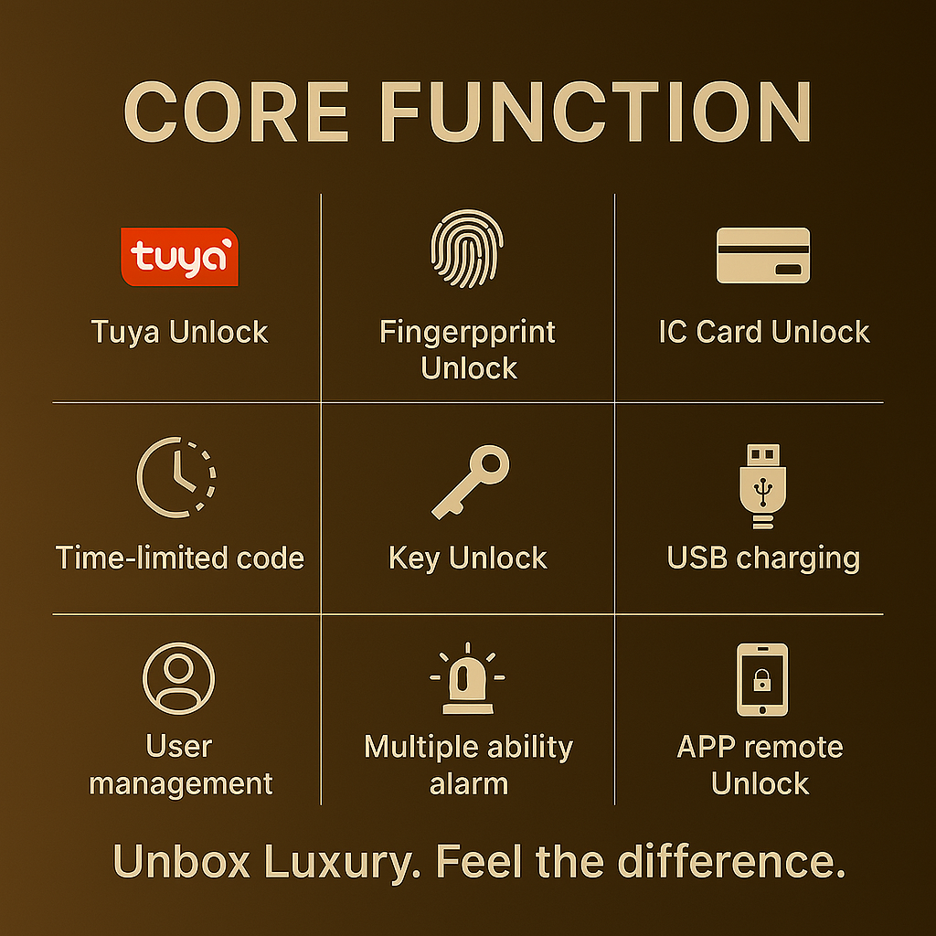 CHIC FASHION™-Smart biometric Anti-Theft Padlock | Bluetooth-Enabled & Keyless