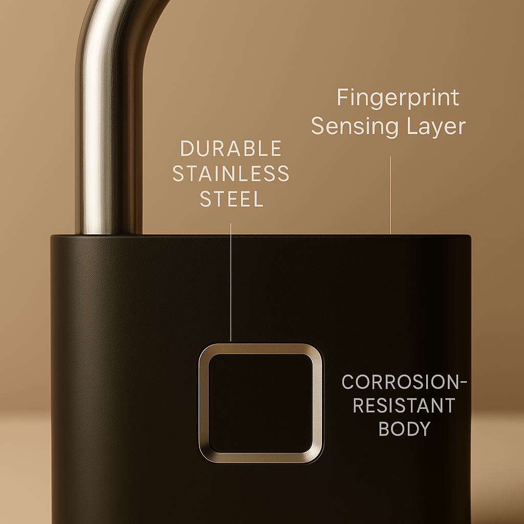CHIC FASHION™-Smart biometric Anti-Theft Padlock | Bluetooth-Enabled & Keyless