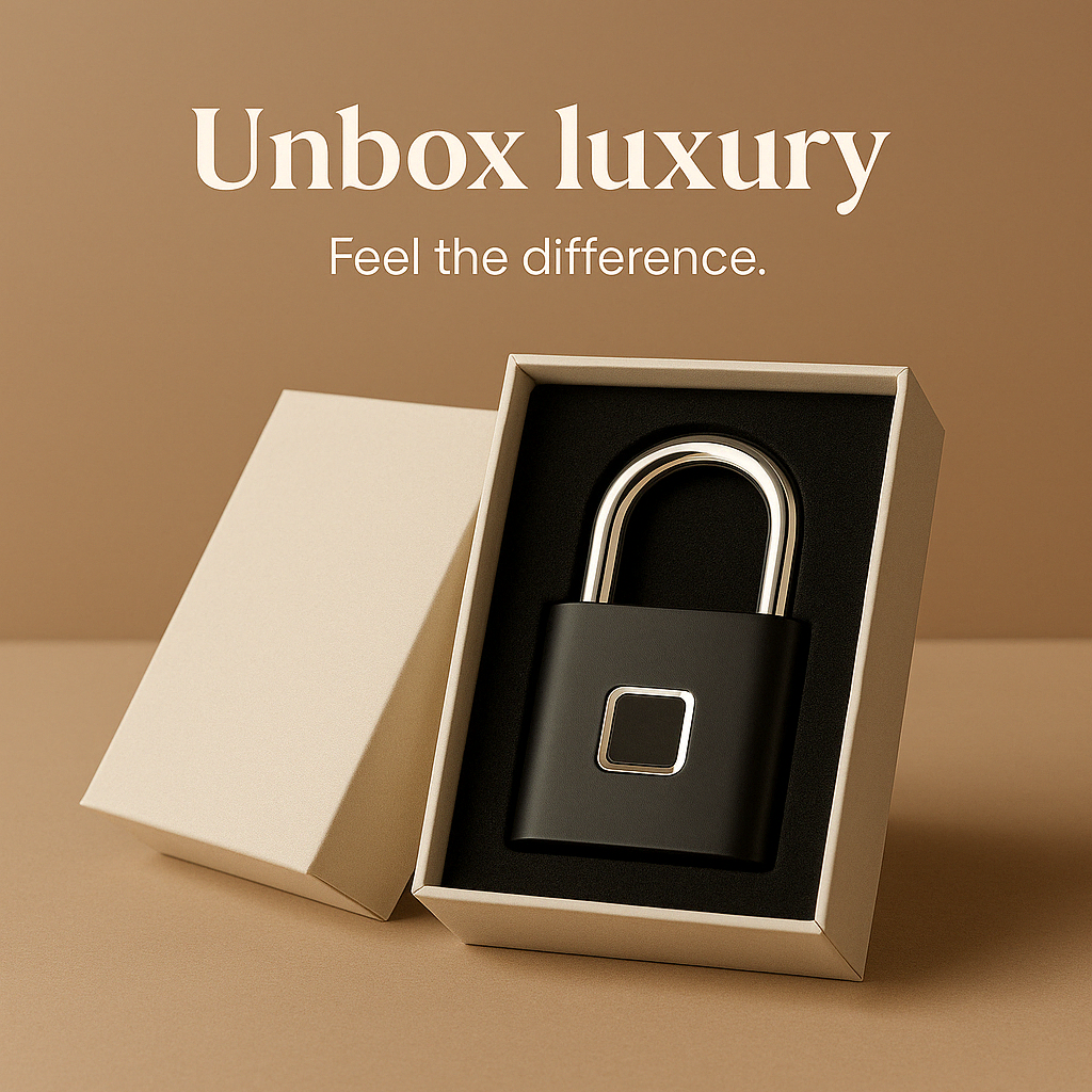 CHIC FASHION™-Smart biometric Anti-Theft Padlock | Bluetooth-Enabled & Keyless