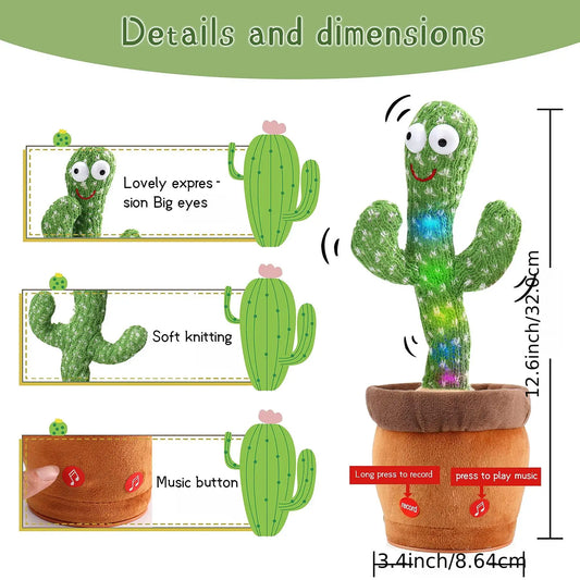 CHIC FASHION™-Cacto Dancing Cactus Plush Toy
