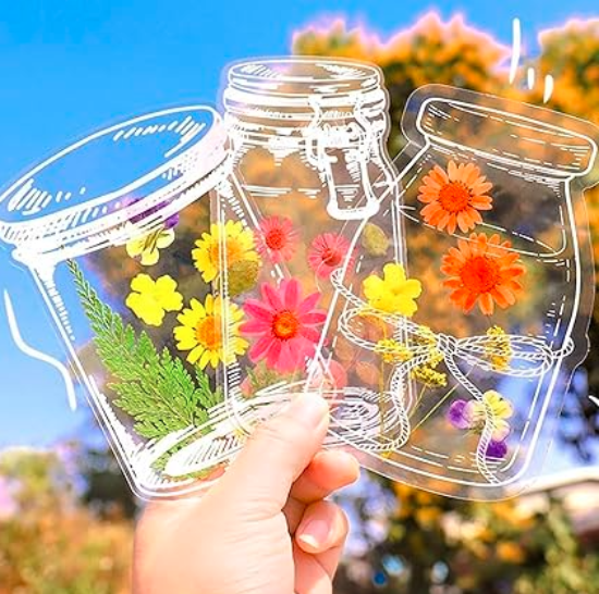 Transparent Sticker Jars (Pack of 25)