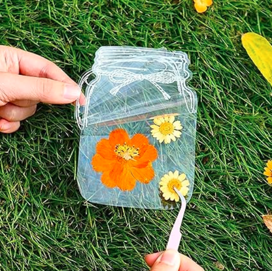 Transparent Sticker Jars (Pack of 25)