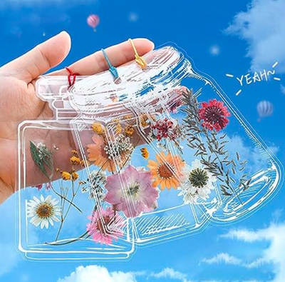 Transparent Sticker Jars (Pack of 25)